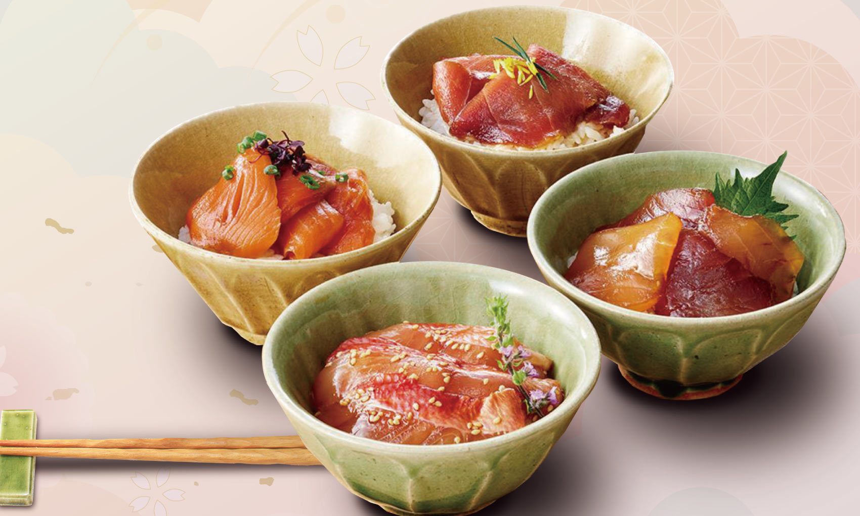 一膳づけ丼の具４種詰合せ
